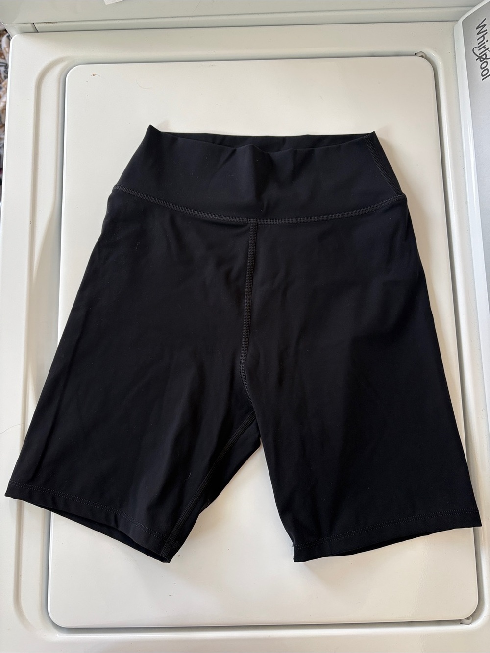 White Fox Boutique Black High-Rise Bike Shorts